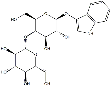 1H-Indol-3-yl 4-O-beta-D-glucopyranosyl-beta-D-glucopyranoside Structure