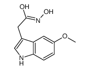 N-hydroxy-2-(5-methoxy-1H-indol-3-yl)acetamide结构式
