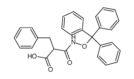 2-benzyl-3-oxo-3-[(trityloxy)amino]propanoic acid结构式