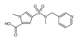 1H-Pyrrole-2-carboxylic acid, 1-methyl-4-[[methyl(3-pyridinylmethyl)amino]sulfonyl]结构式