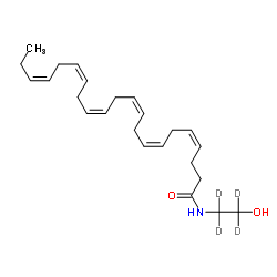 Docosahexaenoyl Ethanolamide-d4 structure