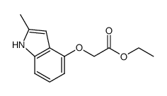 ethyl (2-methyl-1H-indol-4-yloxy)acetate Structure
