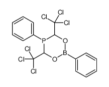 2,5-diphenyl-4,6-bis(trichloromethyl)-1,3,5,2-dioxaphosphaborinane Structure