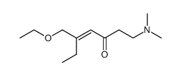 5-ethoxymethyl-1-dimethylamino-hept-4-en-3-one结构式