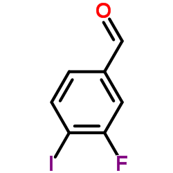 3-氟-4-碘苯甲醛结构式