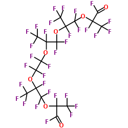 PERFLUORO-2,5,8,13,16-PENTAMETHYL-3,6,9,12,15-PENTAOXAHEPTADECANE-1,17-DIOYL FLUORIDE structure