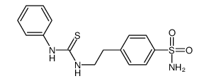 1-phenyl-3-[2-(4-sulfamoylphenyl)ethyl]thiourea结构式