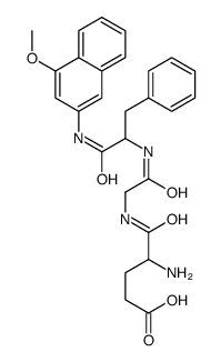 N-谷氨酰-Gly-Phe-4-甲氧基-β-萘酰胺结构式
