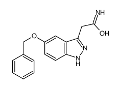 2-(5-phenylmethoxy-2H-indazol-3-yl)acetamide Structure