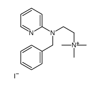 (N-Benzyl-N-(2-pyridyl)aminoethyl)trimethylammonium iodide结构式