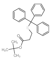 Propanoic acid, 3-[(triphenylmethyl)thio]-, 1,1-dimethylethyl ester结构式