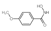 N-羟基-4-甲氧基苯甲酰胺结构式