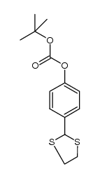 4-(1,3-dithiolan-2-yl)phenyl tert-butyl carbonate结构式
