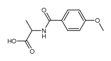 N-p-anisoyl alanine Structure