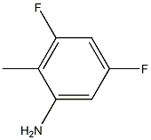 3,5-二氟-2-甲基苯胺结构式