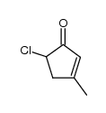 5-chloro-3-methyl-2-cyclopenten-1-one结构式