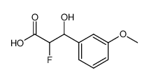 Benzenepropanoic acid, alpha-fluoro-beta-hydroxy-3-methoxy-, (R*,S*)- (9CI) Structure