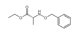(R)-ethyl 2-((benzyloxy)amino)propanoate Structure