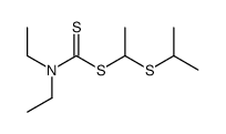 1-propan-2-ylsulfanylethyl N,N-diethylcarbamodithioate结构式