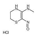 5,6-二氢-3-(甲基氨基)-2H-1,4-噻嗪-2-酮肟盐酸盐结构式