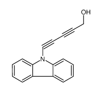 5-carbazol-9-ylpenta-2,4-diyn-1-ol结构式