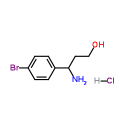 3-Amino-3-(4-bromophenyl)-1-propanol hydrochloride (1:1) Structure