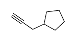 3-cyclopentyl-1-propyne Structure