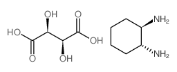 (1R,2R)-1,2-二氨基环己烷 D-酒石酸结构式