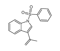3-(1-methylethenyl)-1-phenylsulfonyl-1H-indole结构式