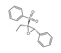 E-1,2-epoxy-1-phenyl-2-phenylsulfonylbutane结构式