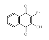 1,4-Naphthalenedione,2-bromo-3-hydroxy- Structure