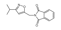 2-((3-isopropylisoxazol-5-yl)methyl)isoindoline-1,3-dione结构式