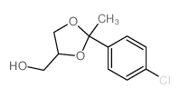 1,3-Dioxolane-4-methanol,2-(4-chlorophenyl)-2-methyl- Structure