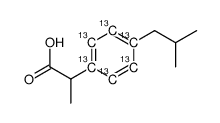 Ibuprofen-13C6 Structure