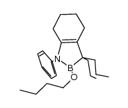 2-butoxy-1-phenyl-3,3-dipropyl-4,5-tetramethylene-1,2-azaboroline结构式