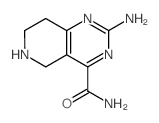 2-氨基-5,6,7,8-四氢-吡啶并[4,3-d]嘧啶-4-羧酸酰胺结构式