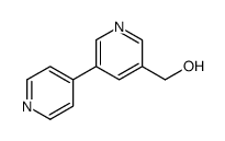 (5-(pyridin-4-yl)pyridin-3-yl)methanol Structure
