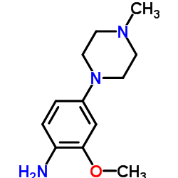 2-甲氧基-4-(4-甲基哌嗪-1-基)苯胺结构式