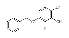 3-(苄氧基)-6-溴-2-氟苯酚结构式