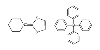 2-piperidino-1,3-dithiolium tetraphenylboron结构式