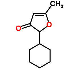 2-Cyclohexyl-5-methyl-3(2H)-furanone Structure
