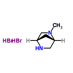 (1R)-2-甲基-2,5-二氮双环[2.2.1]庚烷二氢溴酸盐结构式