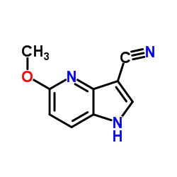 5-Methoxy-1H-pyrrolo[3,2-b]pyridine-3-carbonitrile Structure