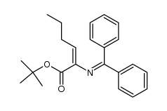 (E)-tert-butyl 2-((diphenylmethylene)amino)hex-2-enoate Structure