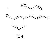 4-fluoro-2-(3-hydroxy-5-methoxyphenyl)phenol结构式