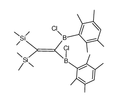 C(trimethylsilyl)2C{B(Cl)(2,3,5,6-tetramethylphenyl)}2结构式