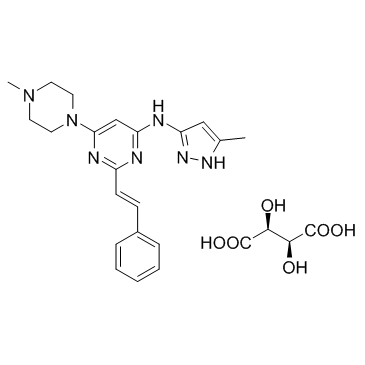 ENMD-2076 L-(+)-Tartaric acid structure