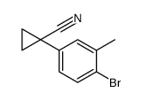 1-(4-溴-3-甲基苯基)环丙烷-1-甲腈结构式