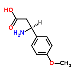 (S)-3-氨基-3-(4-甲氧基苯基)-丙酸结构式