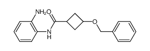 N-(2-aminophenyl)-3-(benzyloxy)cyclobutanecarboxamide结构式